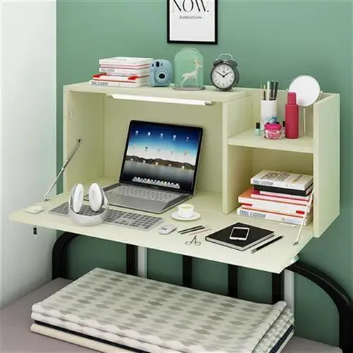 

Bed Desk Computer Desk College Student Dormitory Bunk Bed Foldable Hanging Bedroom Lazy Notebook Study