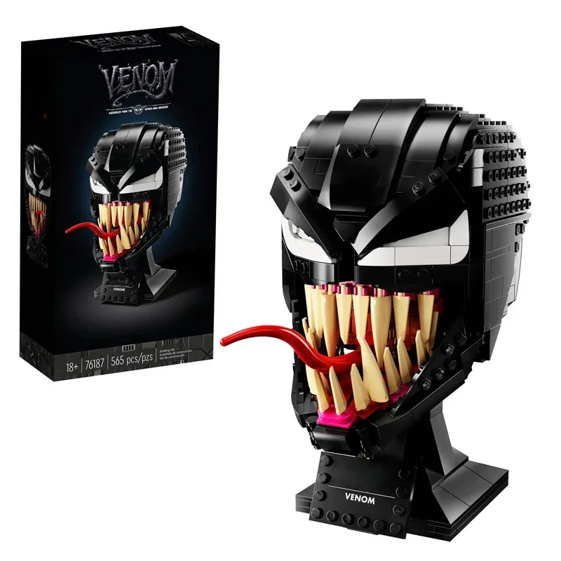 Новый MOC 76187 модель шлема Venom строительный блок архитектура образовательная