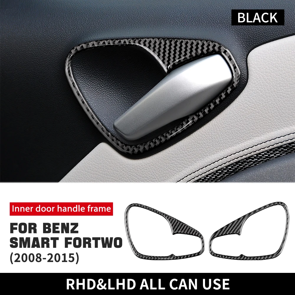 

Настоящие мягкие наклейки из углеродного волокна для Mercedes Benz Smart 451 Fortwo 2008 2009 2010 2011 2012 2013 2014 2015 рамка дверной ручки