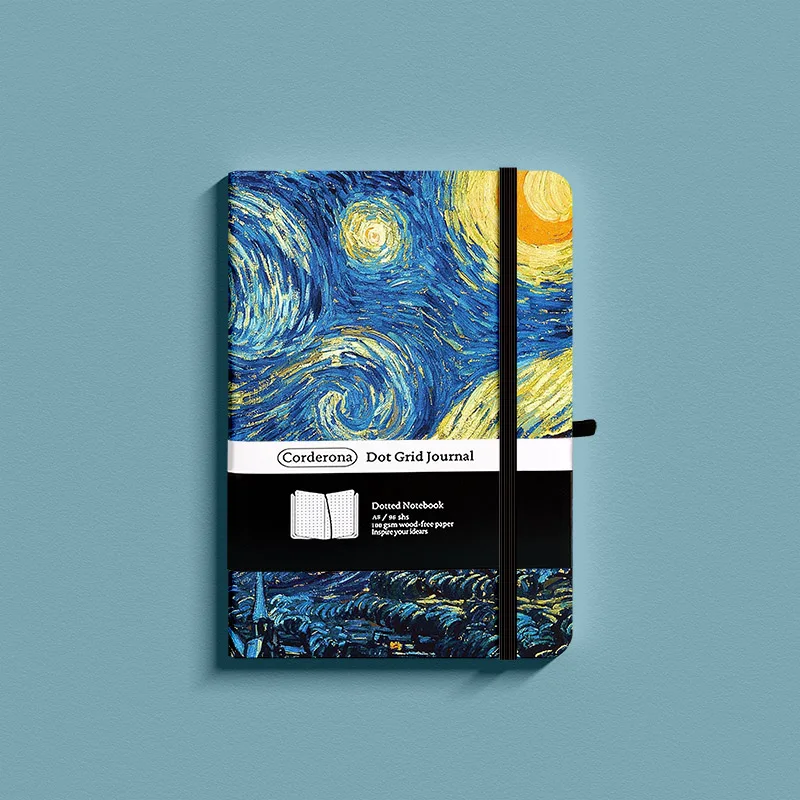A5 Van Gogh Bullet Dotted Journal Sketchbooks Vincent Starry Night Blossoming Almond Tree Ruled Lined Notebook