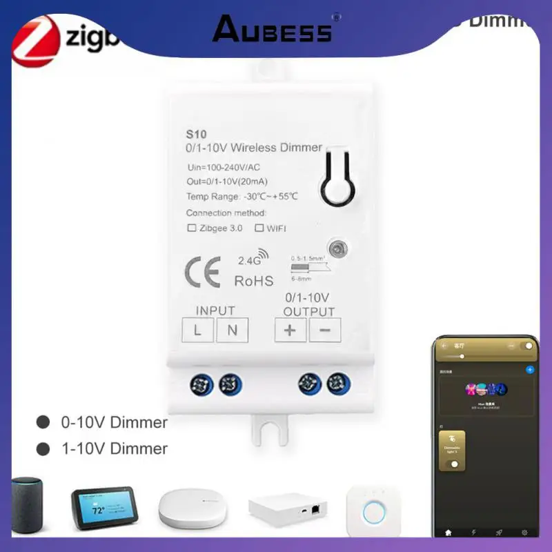 

Mini Zigbee 3.0 Dimmer Support Smartthings Dimming Controller Remote Control Wireless Lighting Adjustable Switch Diy Smart Home