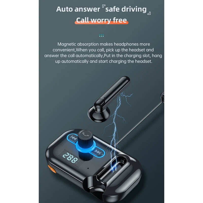 Bluetooth 5 0 гарнитура FM-передатчик автомобильный беспроводной радиоадаптер USB