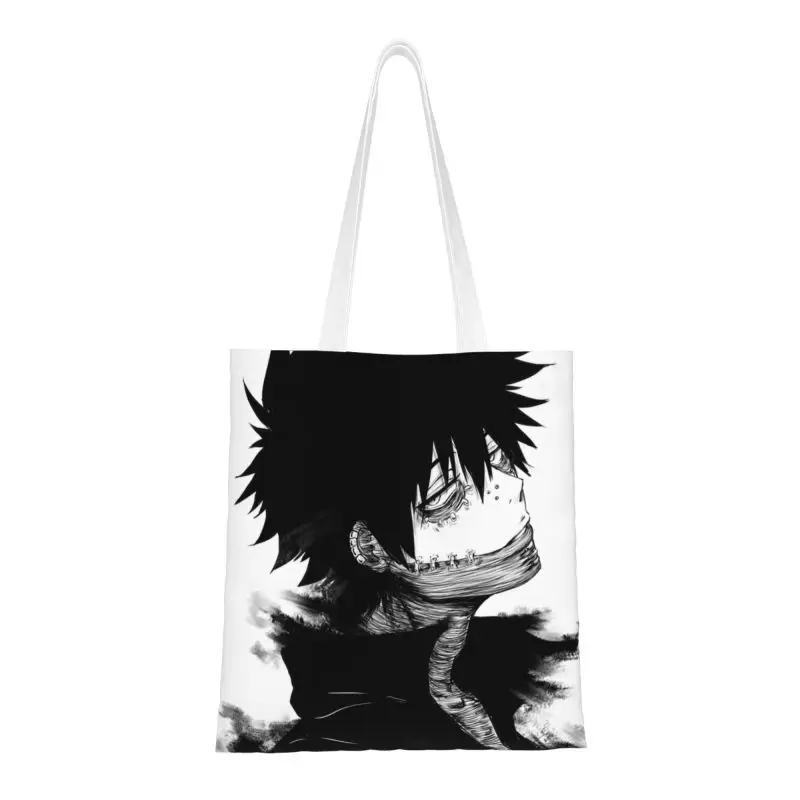 

Многоразовая сумка для покупок My Hero Академия Dabi, Холщовая Сумка-тоут через плечо, прочная Аниме Манга MHA Blueflame, сумки для покупок для продукто...