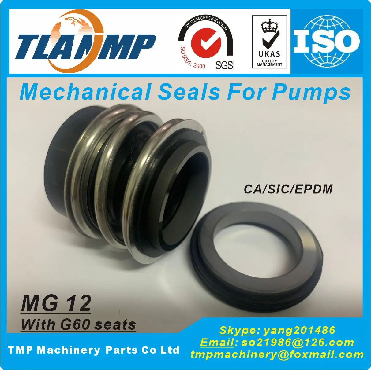 

MG12/18-G6, MG12/18-G60, MG12/18-Z, MG12-18 TLANMP Размер вала 18 мм Механические уплотнения со стационарными сиденьями G6/G60