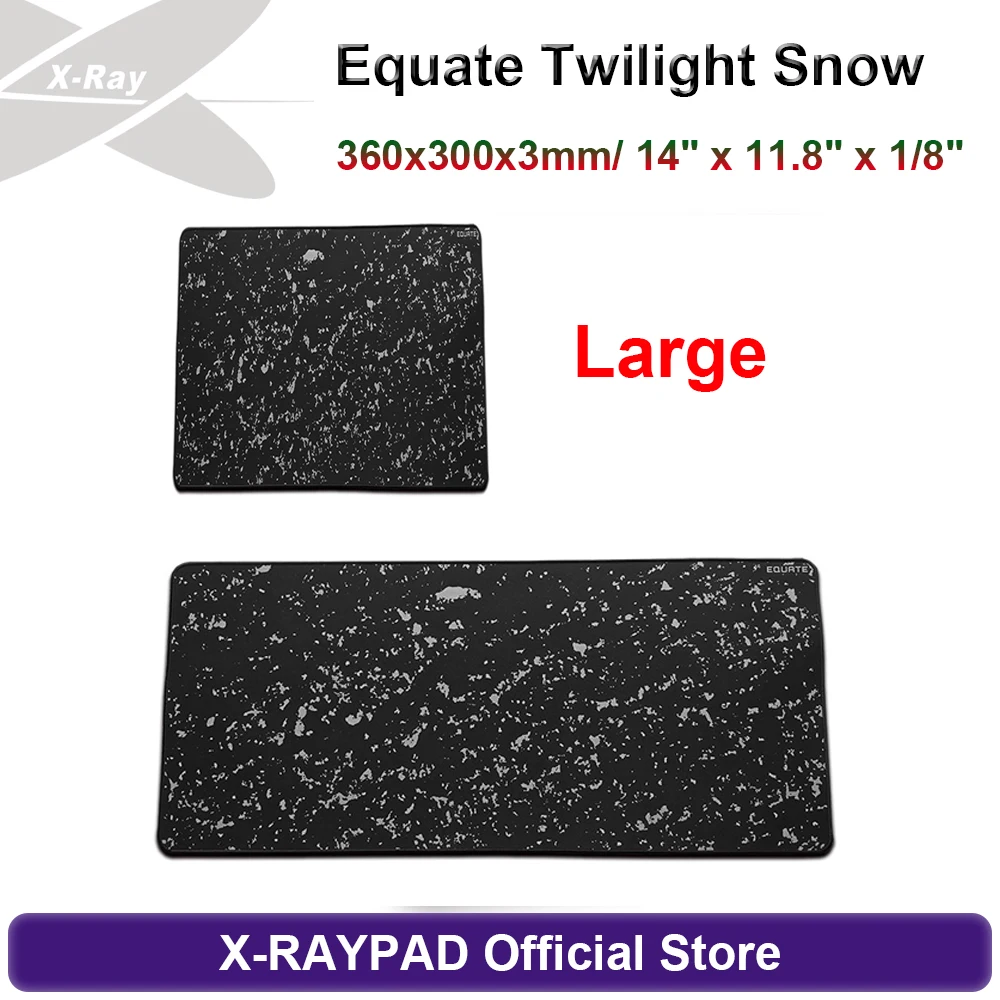 

360x300x3mm - Large / 14" x 11.8" x 1/8" X-raypad Equate Twilight Snow Gaming Mouse Pad