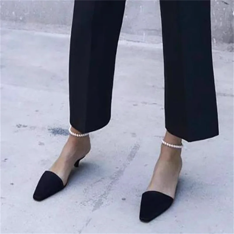 Женская обувь с жемчугом босоножки ремешком на щиколотке и пряжкой среднем