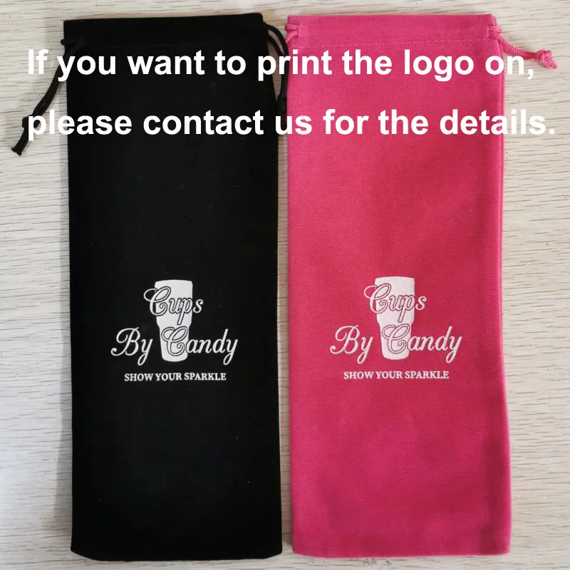 10pcs/Lot 8x17, 10x20, 10x25, 10x30cm Multicolor Long Size Velvet Drawstring Pouch Bag Gift Packaging Bags Can Customize Logo images - 6