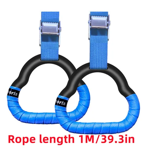 Pierścionki gimnastyczne Kid Sport Toy Non-Slip Gym Rings z regulowanymi pasmami Pull-Up trening gimnastyka Fitness