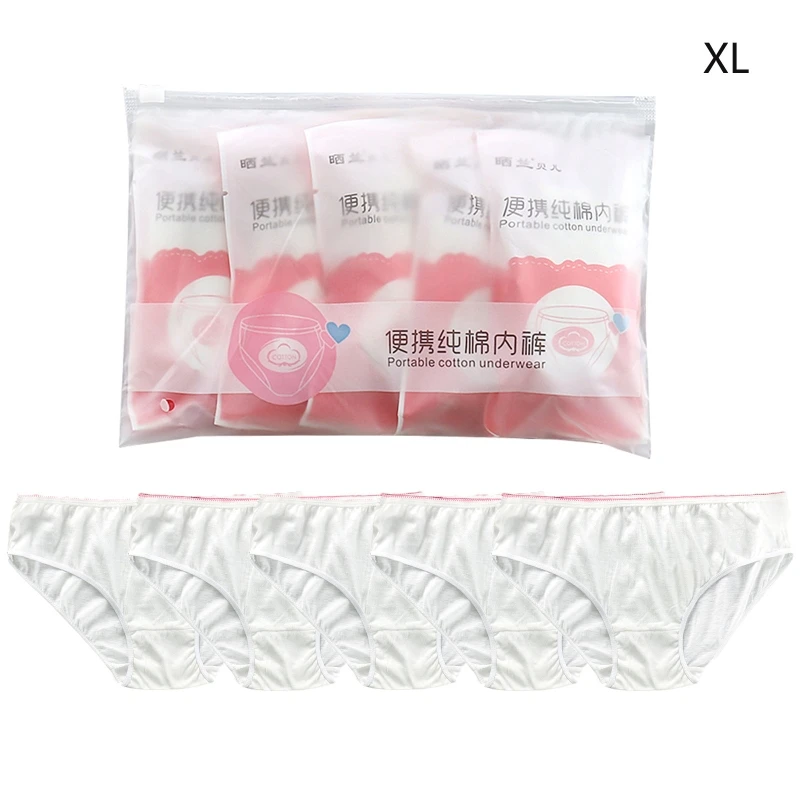 

Disposable Panties M/L/X/XL/2XL/3XL 5Pcs Pregnant Women Outdoor Traveling After Washing Underwear Accessory Present