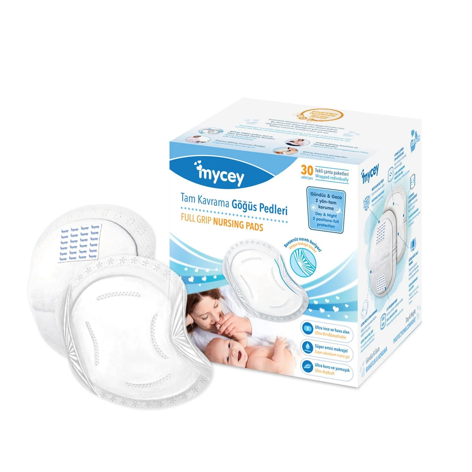 

ebebek Mycey Full Grip Nursing Pads 30 pcs