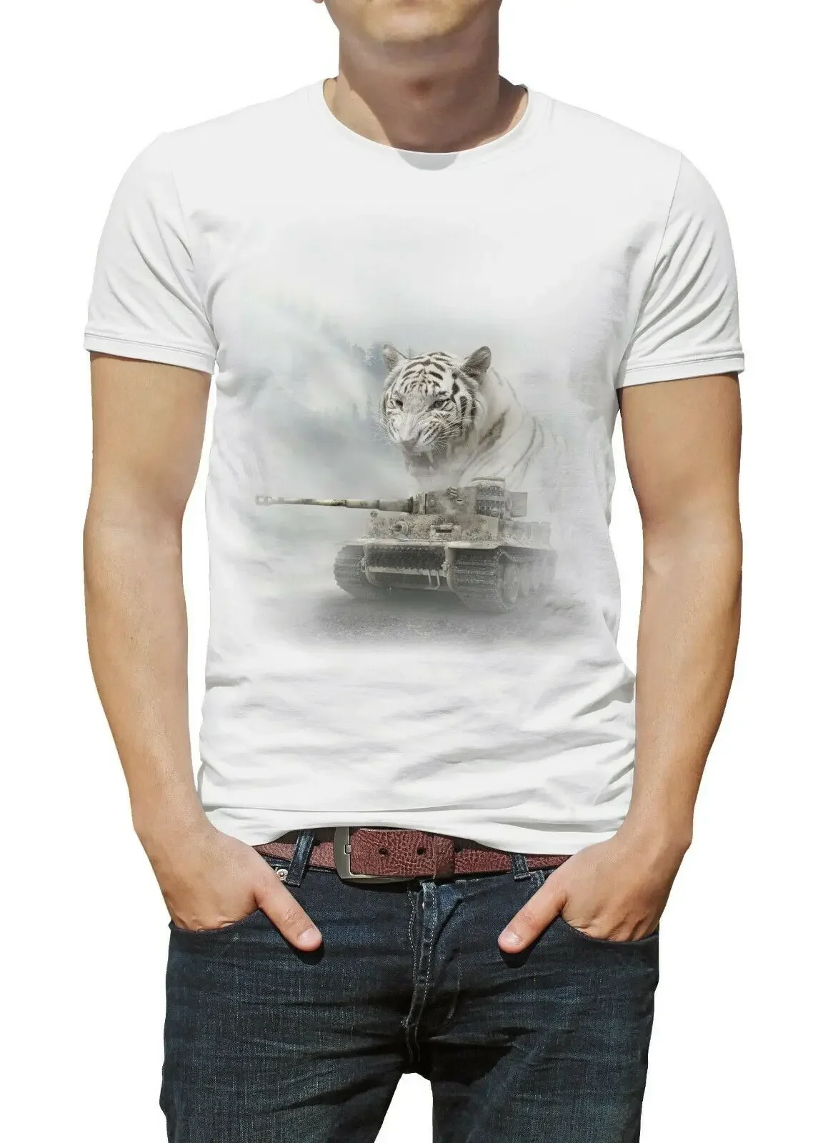 Мужская футболка с коротким рукавом Tiger Tank немецкая Panzer I WW2