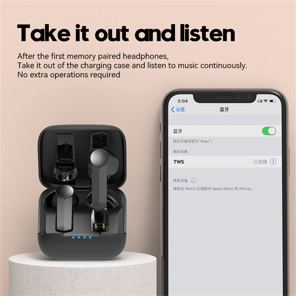 

10PCS F2 Bluetooth Earphone Outdoor Sports Wireless Headset With Charging Bin Power Display Touch Control Headphone Earbuds