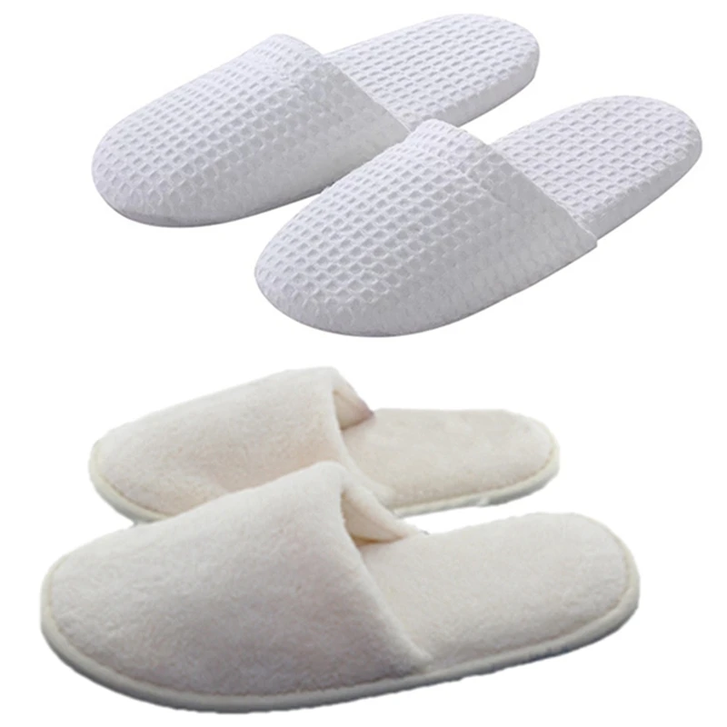 

Женские дизайнерские тапочки для спа-процедур, тапочки для гостиниц, 5 пар хлопковых флисов и 2 пары вафель, 7 пар