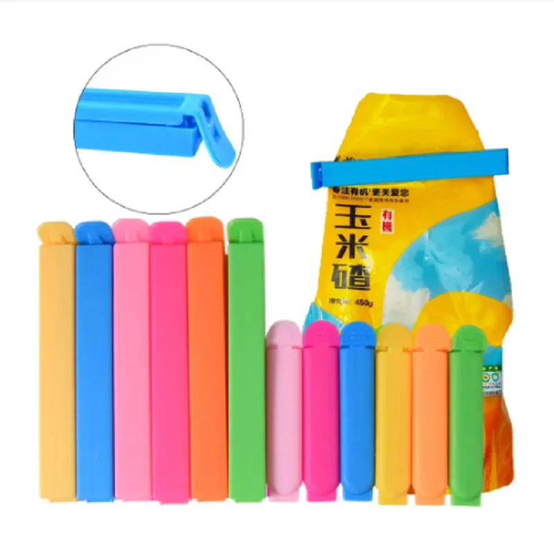 

Portable New Kitchen Storage Food Snack Seal Sealing Bag Clips Sealer Clamp Plastic Tool Kitchen Accessories Wholesale