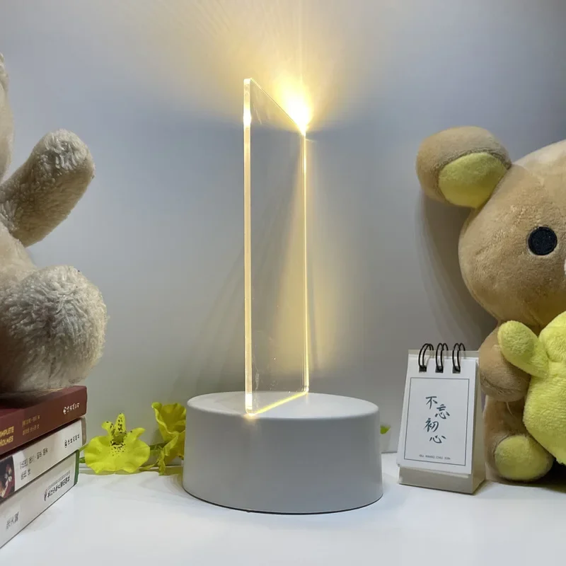 Настольная Светодиодная доска для записей USB-подсветка объявлений праздничная