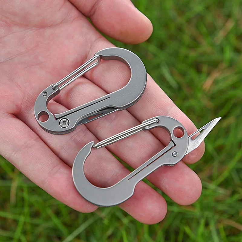 

Carabiner Folding Knife Multitool for EDC Survival Hand Tool Portable Outdoor Pocket Knife Tactical Knife