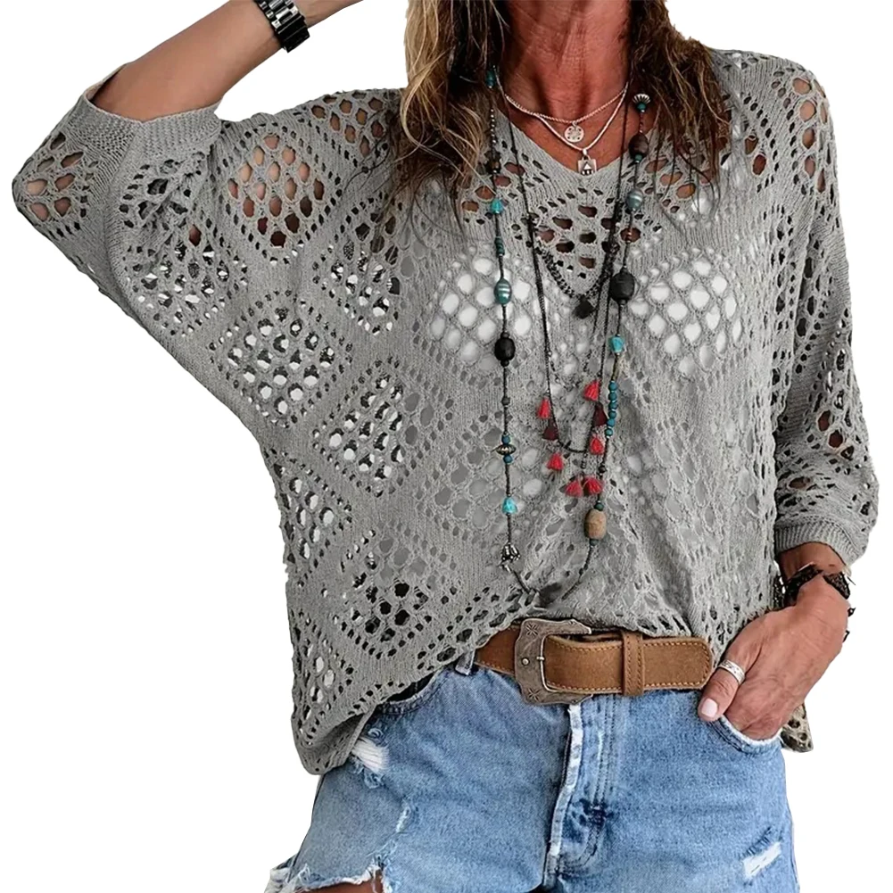 Повседневная Блузка с рукавом летучая мышь свитер для повседневного