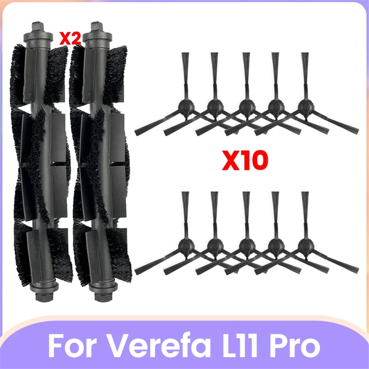 Фото SODIAL для Vere Type L11 Pro, вакуумные детали, основный ролик, сменные аксессуары для боковой щетки №2