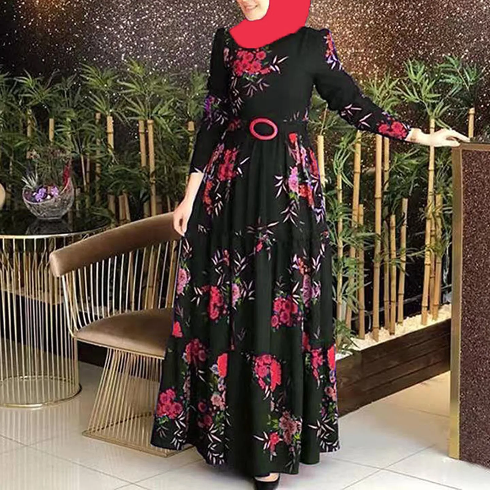 

Ramadan Loose Abaya Jilbab Prayer Dress For Women Smocked Sleeve Plain Abayas Dubai Muslim Hijab Kaftan Robe Islamic Long Dreses