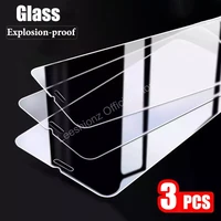 3pcs tempered protective glass on the for iphone13 12 11 pro xr x xs max screen protector film for iphone 7 8 6s plus se glass