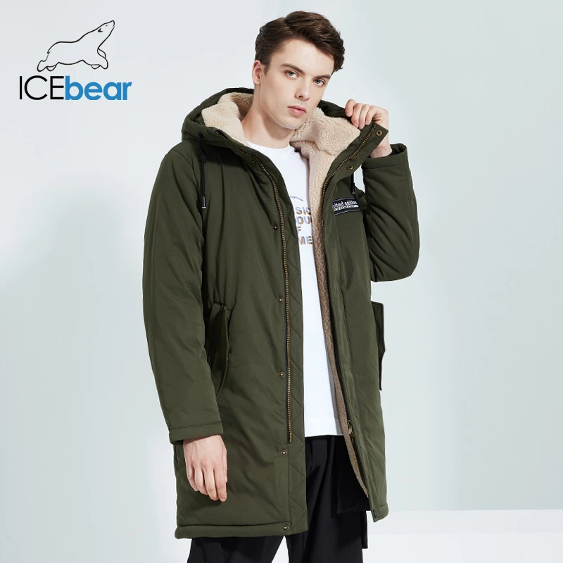 Мужская зимняя куртка Icebear с капюшоном, цвета в ассортименте