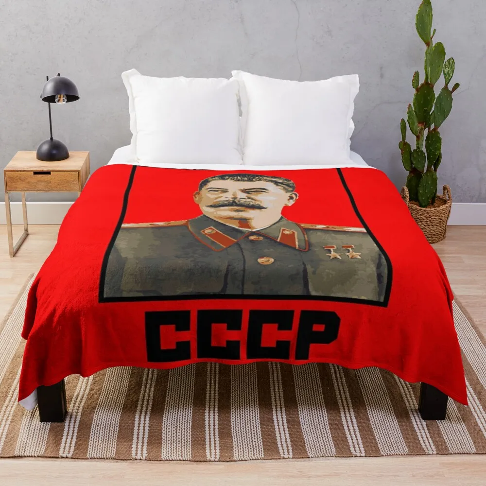 

Stalin Throw Blanket fluffy soft blankets fluffy blankets large Anti-pilling flannel