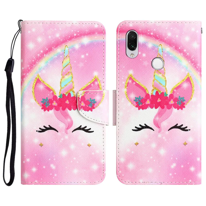 Чехол для Redmi Note 7 кожаный флип-чехол с подставкой Xiaomi Note7 S Pro 7Pro Note7S