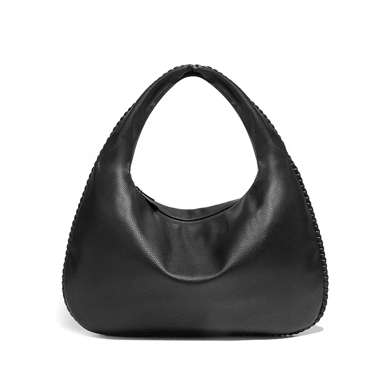 Роскошные вместительные сумки для подмышек Женская портативная Модная вязаная