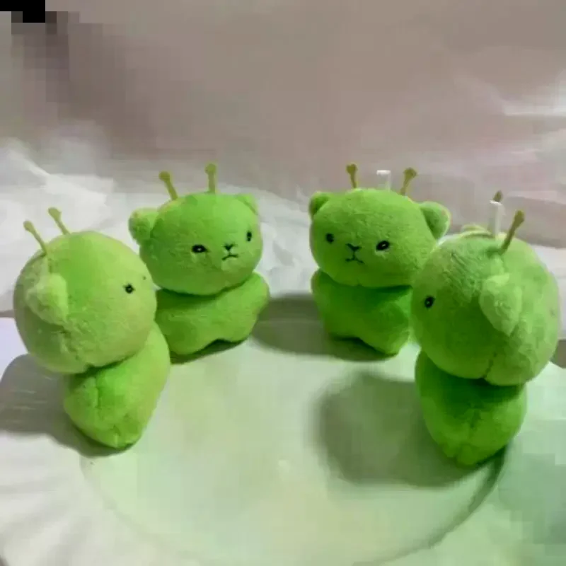 Фото Чужой кот, плюшевая игрушка, мультяшный брелок с мягкими животными, аксессуары, креативные уродливые милые рюкзаки, кулон, подарок на вечеринку №2
