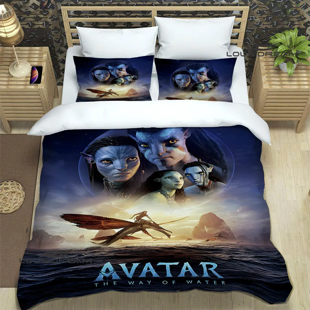 

Movie Avatar: The Way of Water Printed Bedding Sets exquisite bed supplies set duvet cover bed comforter set bedding set luxury