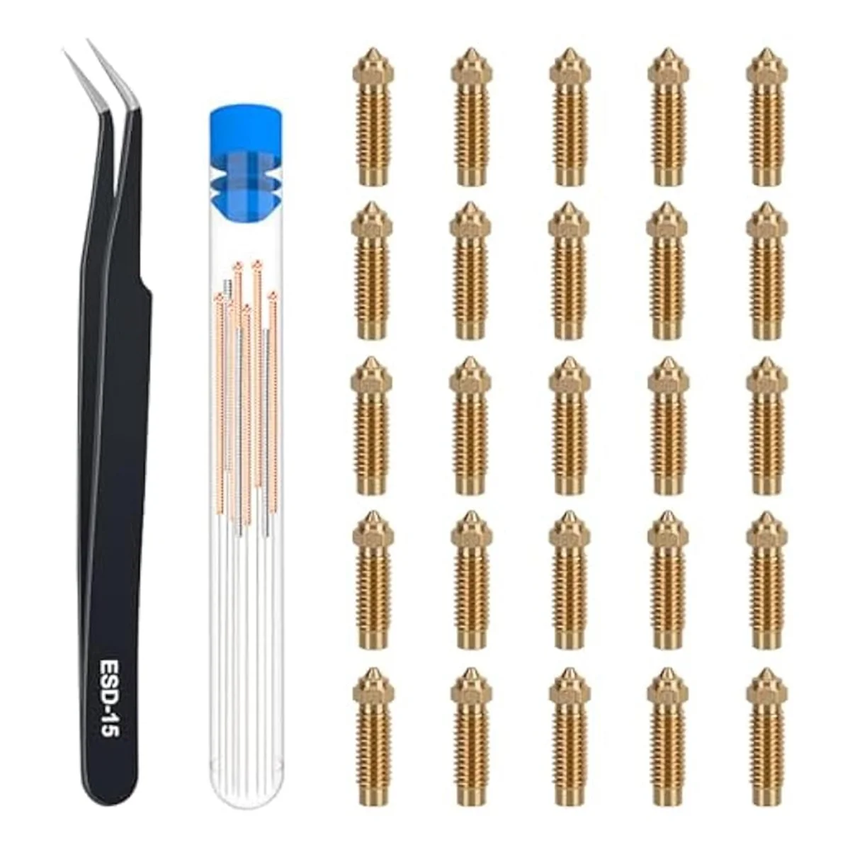 Латунные насадки для Neptune 4Plus/4Max 0 2 мм/0 4 6 8 мм/1 мм комплект насадок Hotend экструдера