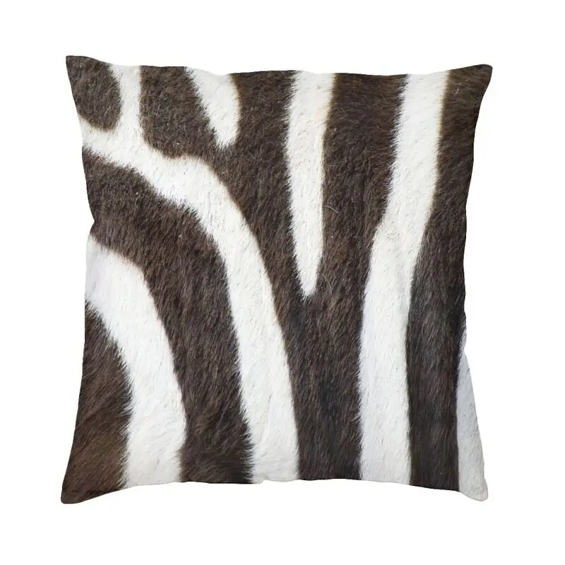 

Zebra Stripes Pattern Throw Pillow Case Bedroom Decoration 3D Print Tropical Wild Animal Skin Leather Cushion Cover Double-sided