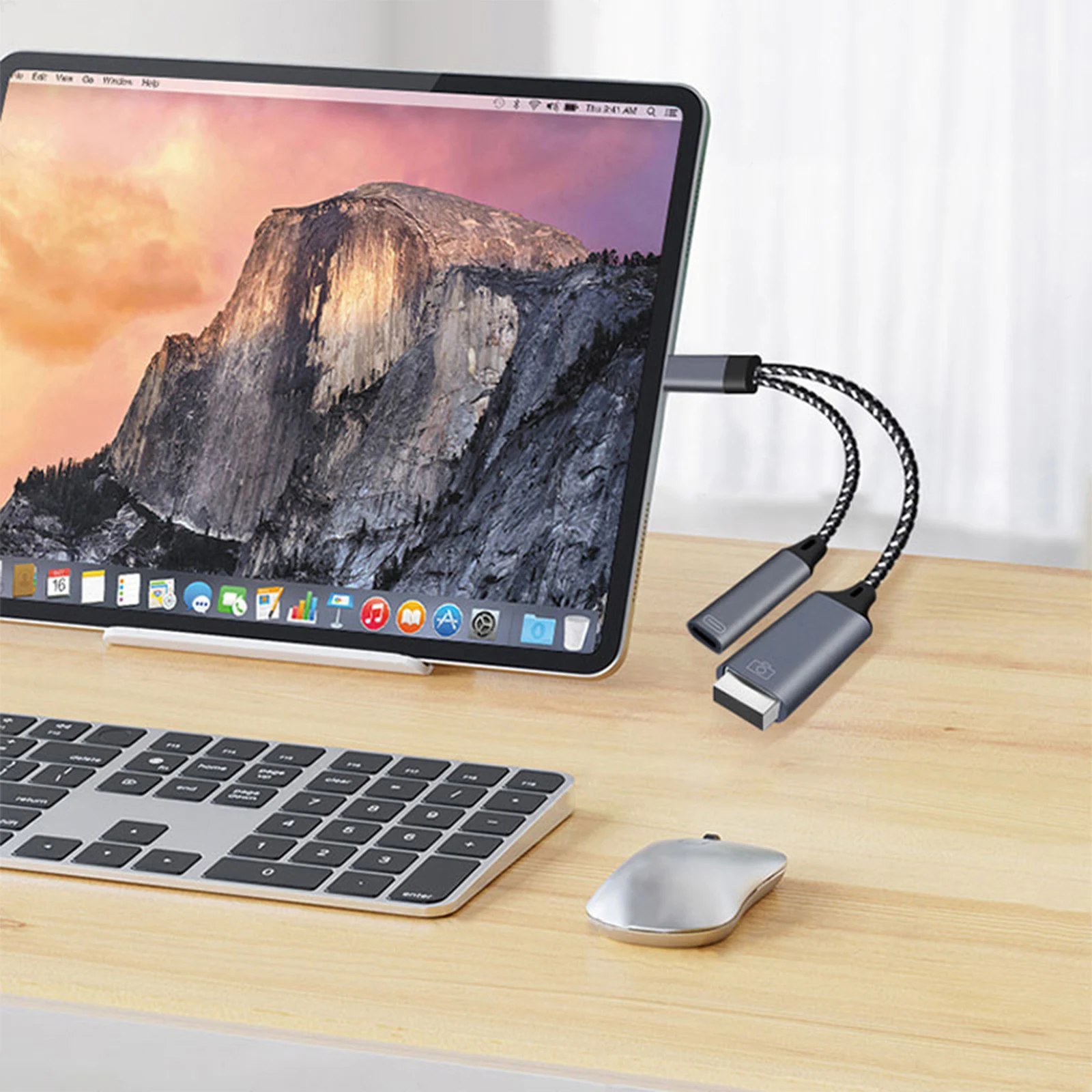 USB-кабель два в одном OTG с адаптером для зарядки PD Адаптер типа C к USB A двумя портами