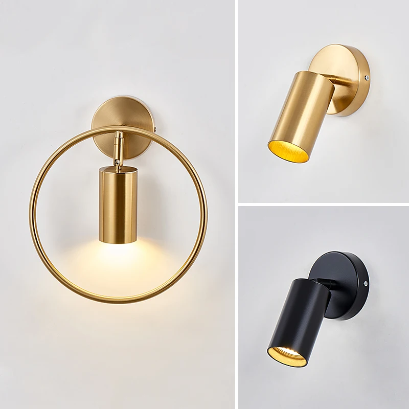 

Post Modern LED Luxury Wall Lamp 5W GU10 AC95-260V Ling Room Bedroom Bedside Wall Fixtures Lighting Indoor
