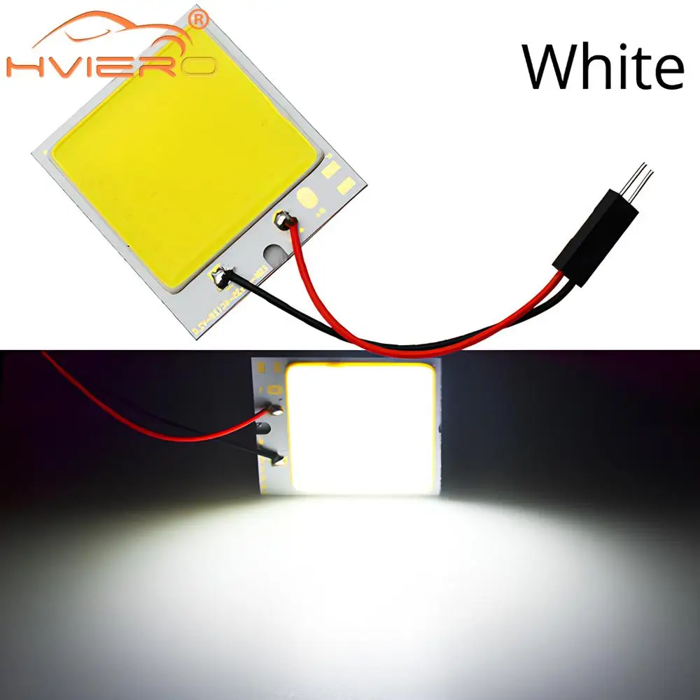 

T10 W5w Cob 48SMD Светодиодная Лампа Для Салона Автомобиля Белый Красный Синий 1/2/10 Шт. Подсветка Номерного Знака Автоматич...