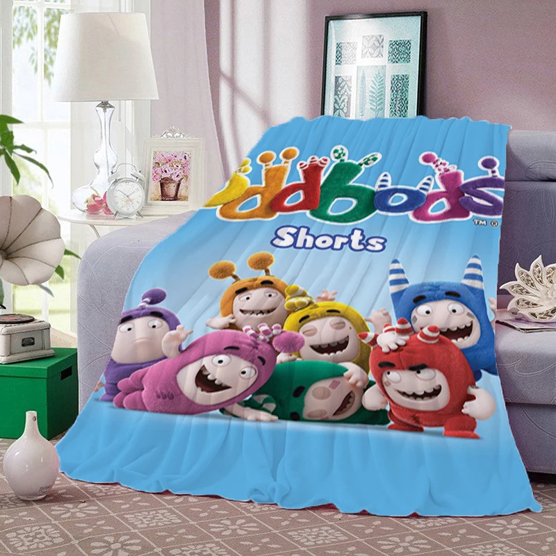 

Oddbods декоративные одеяла для кровати, летнее аниме одеяло для дивана, украшение для спальни большого размера, роскошное постельное белье до колена