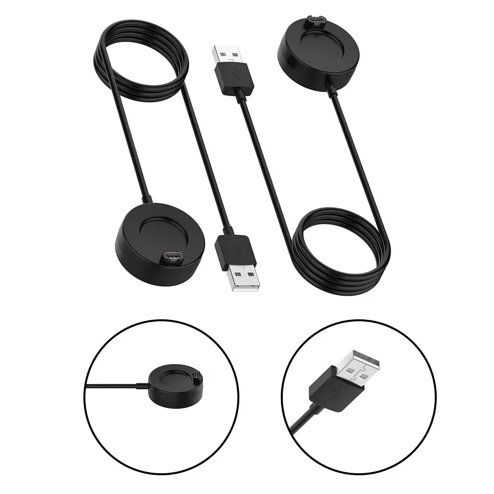 

1 м для Garmin Fenix 5 5S 5X Plus TPE мягкий резьбовой USB-кабель для зарядки и передачи данных подставка зарядное устройство аксессуары для часов
