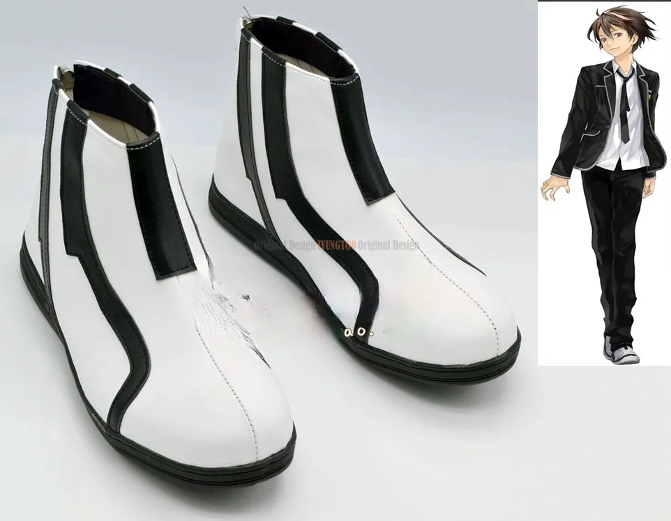 Guilty Crown OUMA SHU Anime Characters Shoe Cosplay Shoes Boots Party Costume Prop