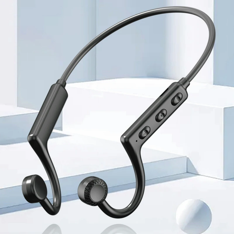 

Wireless Headset Bluetooth 5.0 Bone Conducting Audio Equipment Outdoor Sports Stereo Waterproof Earphone K69 With Microphone