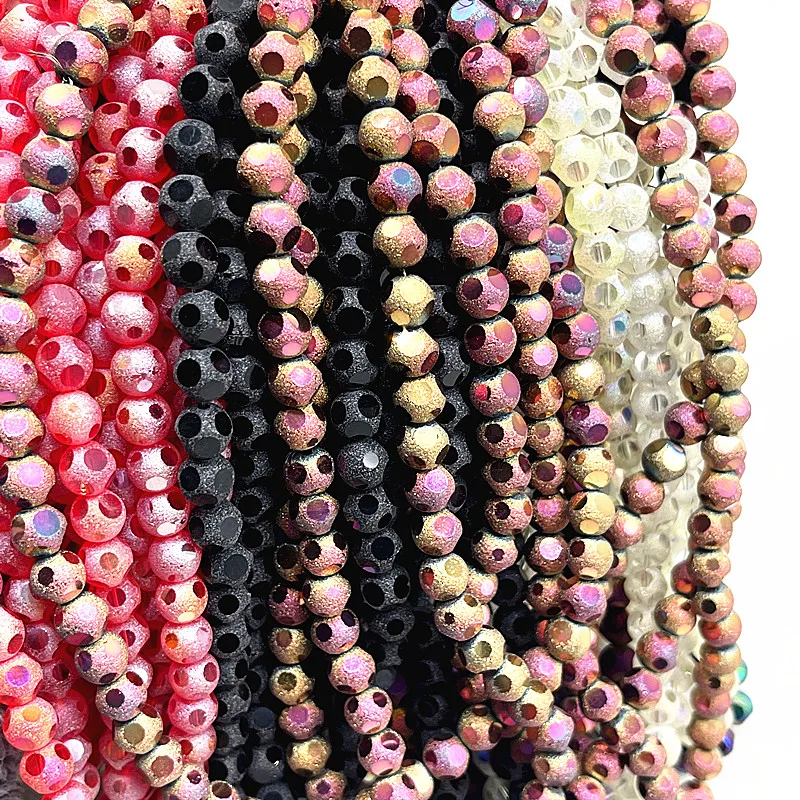 

20pcs 8mm Matte Sectional Faceted Crystal Beads High Quality Glass Loose Beads for Jewelry Making Diy Handmade Bracelet