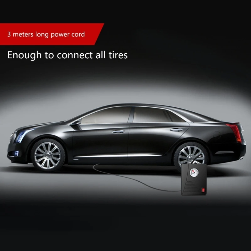 Портативный воздушный компрессор электрический авто мотоцикл велосипед