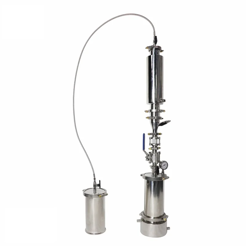 Tanie ZOIBKD Sprzęt Laboratoryjny 1LB Zestaw Ekstrakcji Ciśnieniowej 304 Ze Stali Nierdzewnej Gospodarstwa Domowego