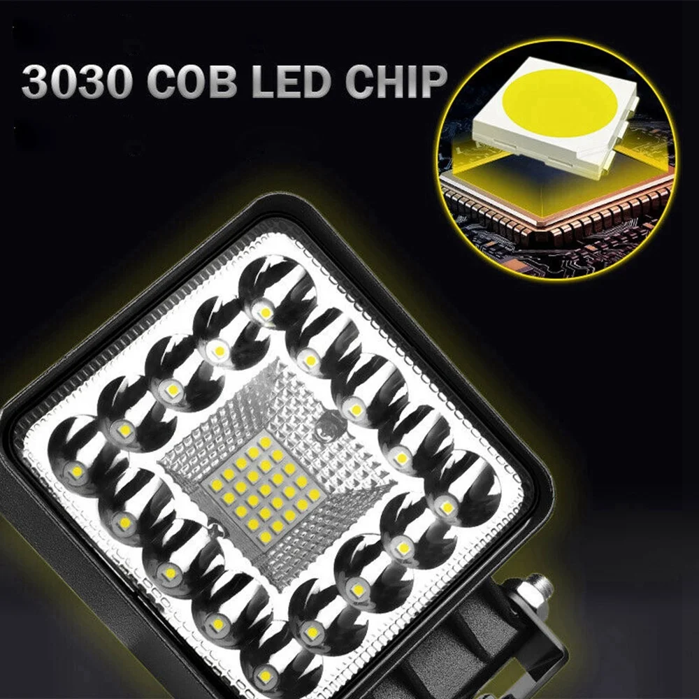 1x4 дюйма 82 Вт зеркальная Рабочая лампа для внедорожника прожекторная фара