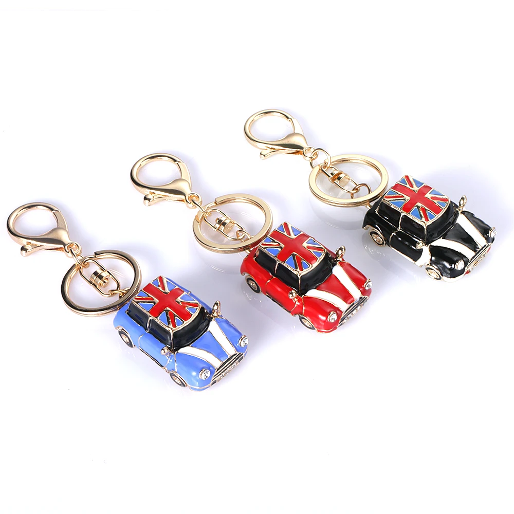 

New Car Styling Alloy Keychain Keyring Pendant Car Model Key Chain Ring Holder For Mini Cooper S JCW One Countryman Accessories