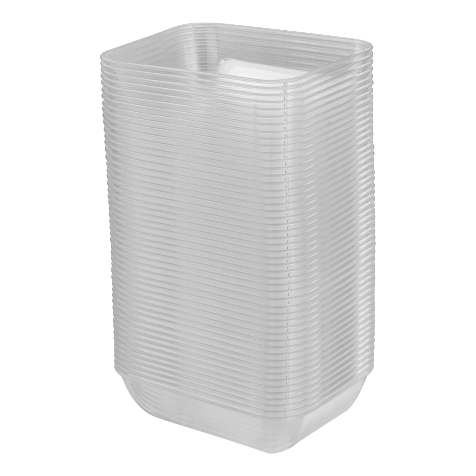 

50Pcs Disposable Plates Chic Fine Nice Safe Storage Holder Seasoning Stand