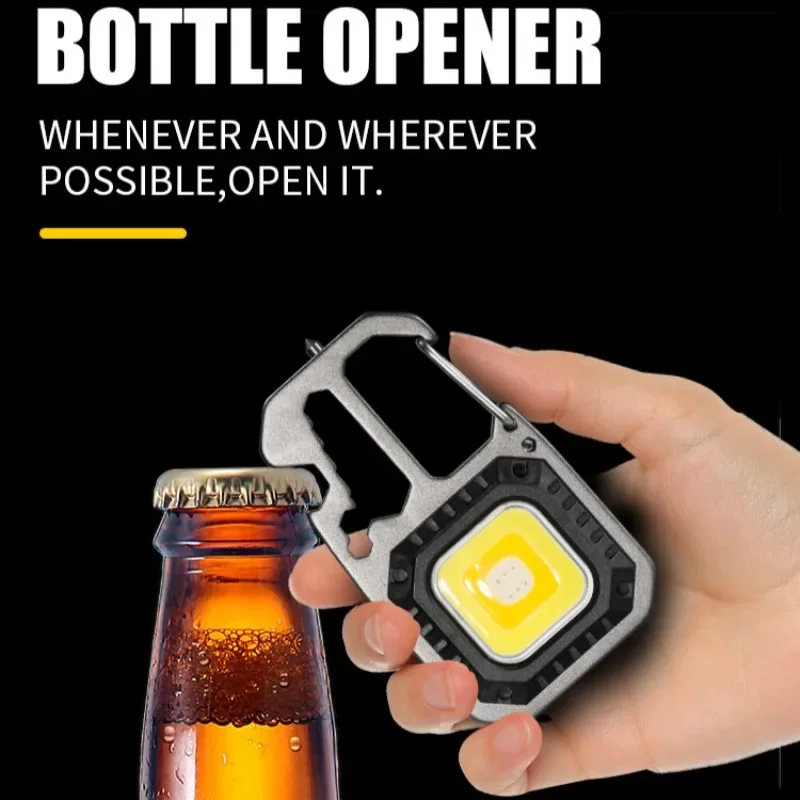 Портативный фонарик брелок для ключей 1000 люмен яркий мульти-лампы кемпинга