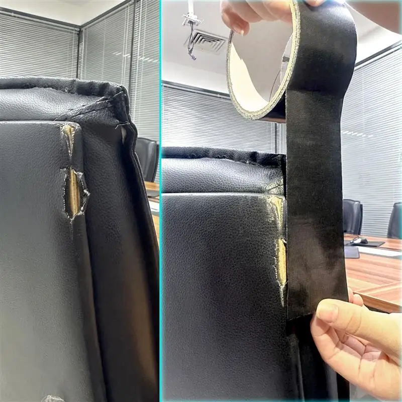 Самоклеящаяся Кожаная Ремонтная Лента Черная Для Диванов Автомобильных Сидений