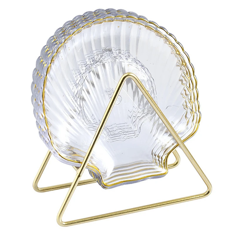 

Fruit Dish Fruit Dish Bone Spitting Dish Snacks Melon Storage Bone Dish Light Luxury Desktop Garbage Dish PET Kitchen Table