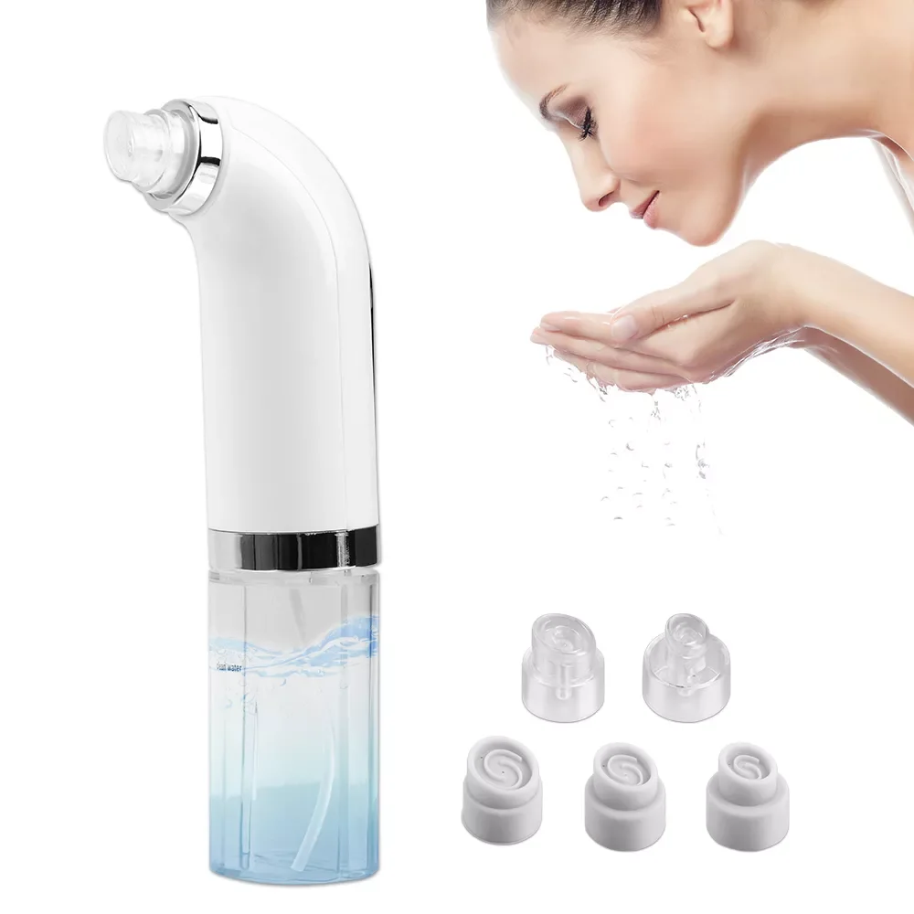 

NEW2023 Small Bubbles Blackhead Remover Facial Pore Cleaner Upgraded Heating Black Head Vacuum Rechargeable Comedone Extractor T