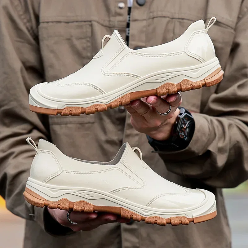 Мужские непромокаемые ботинки до щиколотки повседневная обувь для активного